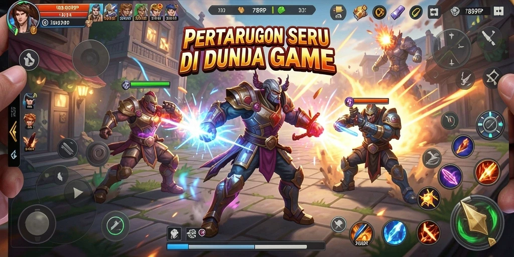 Tangkapan layar menunjukkan aksi pertarungan seru dalam 789RP.