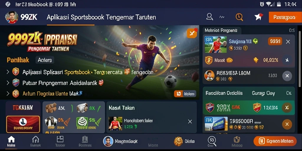 Tampilan gameplay hebat dari aplikasi Sportsbook 99ZK.