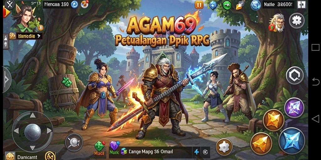Tampilan gameplay seru di AGAM69 dengan karakter beragam dan dunia luas.
