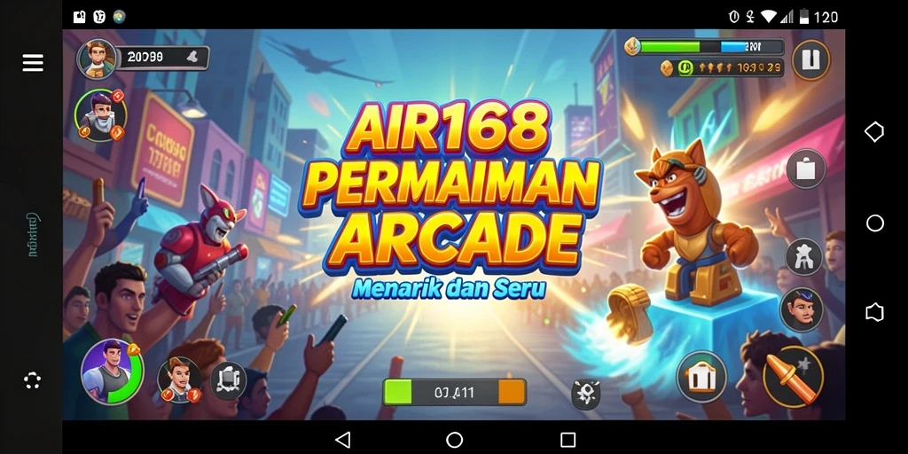 Tampilan gameplay seru AIR168 dengan grafis yang menawan.