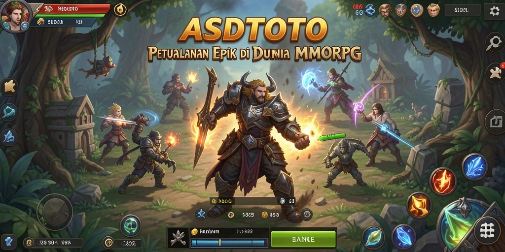 Screenshot gameplay ASDTOTO menampilkan aksi seru dalam pertempuran MMORPG.