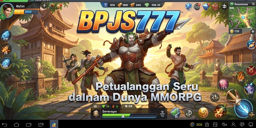 Screenshot utama BPJS777 menampilkan petualangan seru dalam dunia MMORPG.