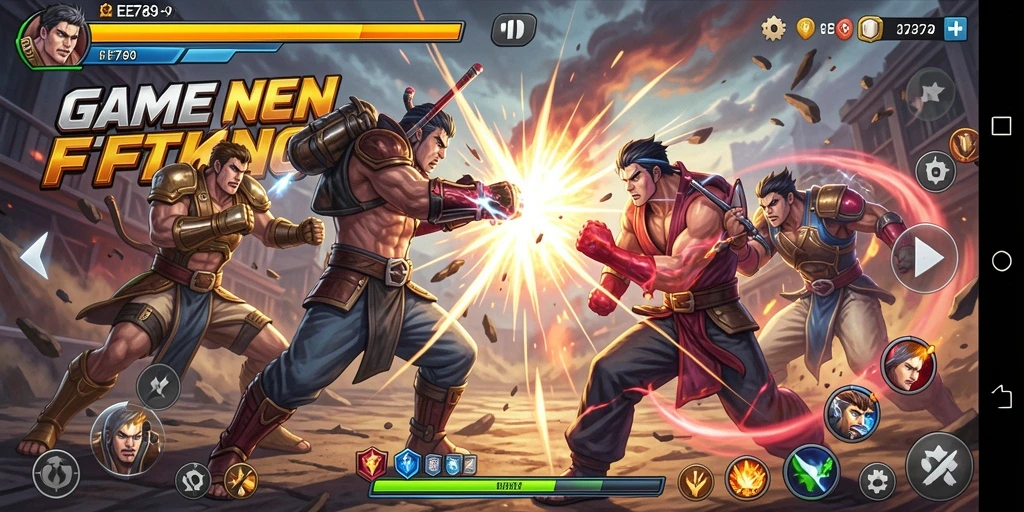 Gameplay mendebarkan di EE789, pertarungan heroik yang penuh aksi.