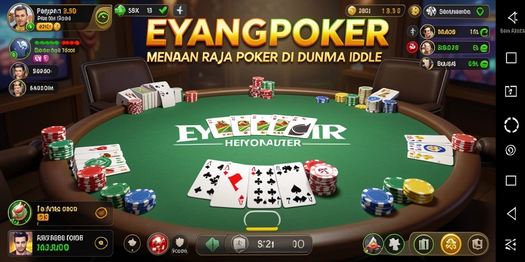 Gameplay seru dan santai dari EYANGPOKER di layar utama.