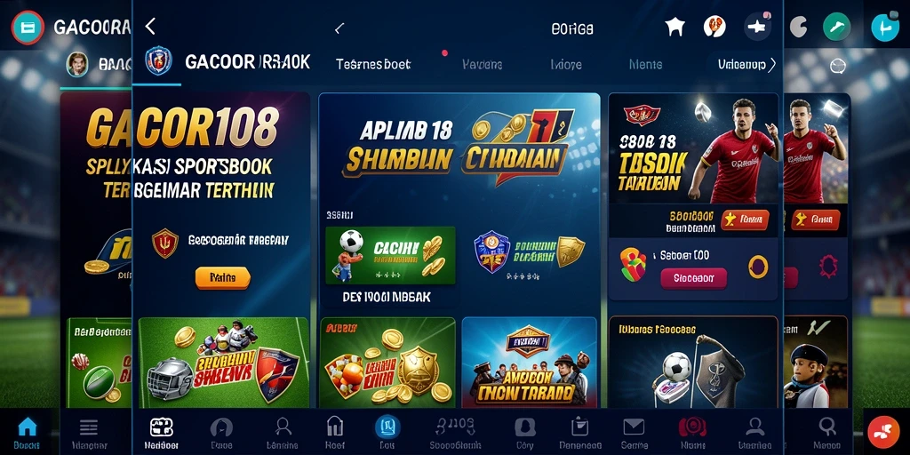 Tampilan interface GACOR108 yang user-friendly saat taruhan olahraga.