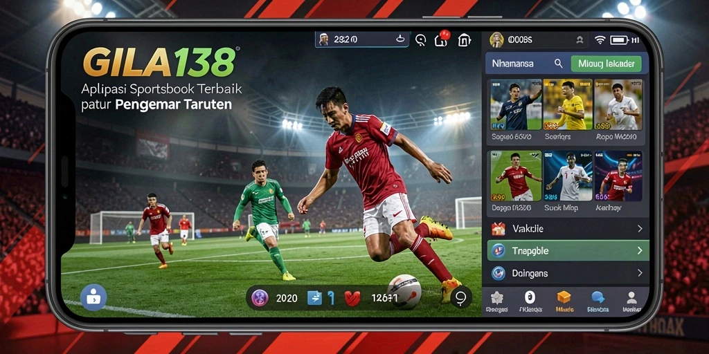 Tampilan screenshot GILA138 yang menampilkan fitur taruhan olahraga.