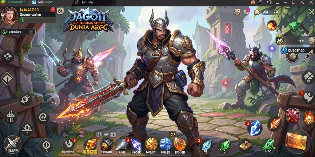 Tampilan gameplay JAGO11 yang epik dan seru di dunia ARPG.