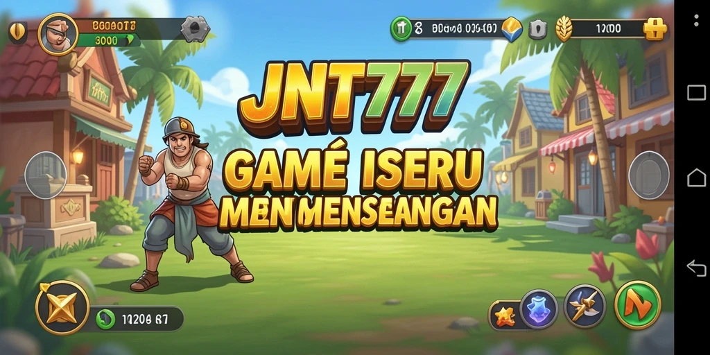 Screenshot utama JNT777 memperlihatkan gameplay interaktif dan menarik.