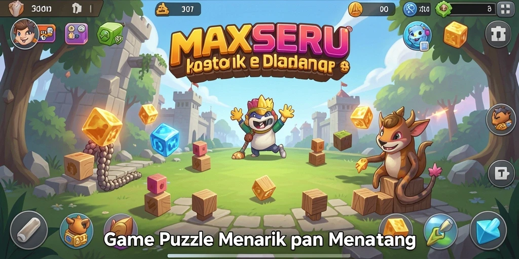 Gameplay seru dari MAXSERU dalam menyelesaikan teka-teki.