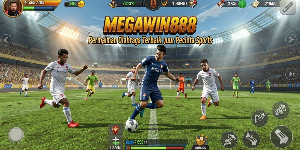 Tampilan gameplay seru dari MEGAWIN888 dengan berbagai pilihan olahraga.