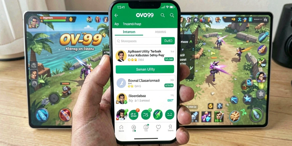 Tampilan antarmuka OVO99 yang modern dan fungsional.