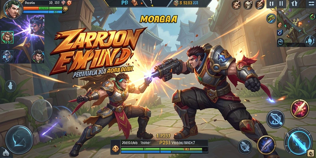 Gameplay seru PP7 dengan aksi MOBA yang mendebarkan.