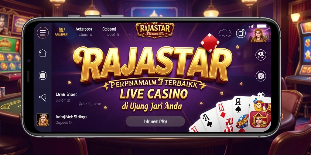 Gameplay seru RAJASTAR dengan dealer langsung di Live Casino.