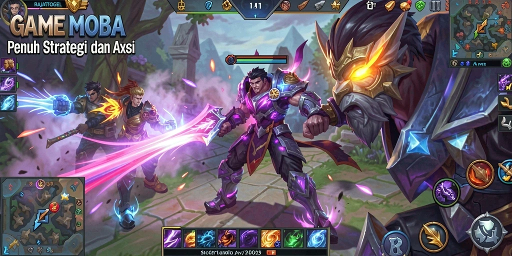 Screenshot gameplay seru dari RAJATOGEL yang menunjukkan aksi tim.