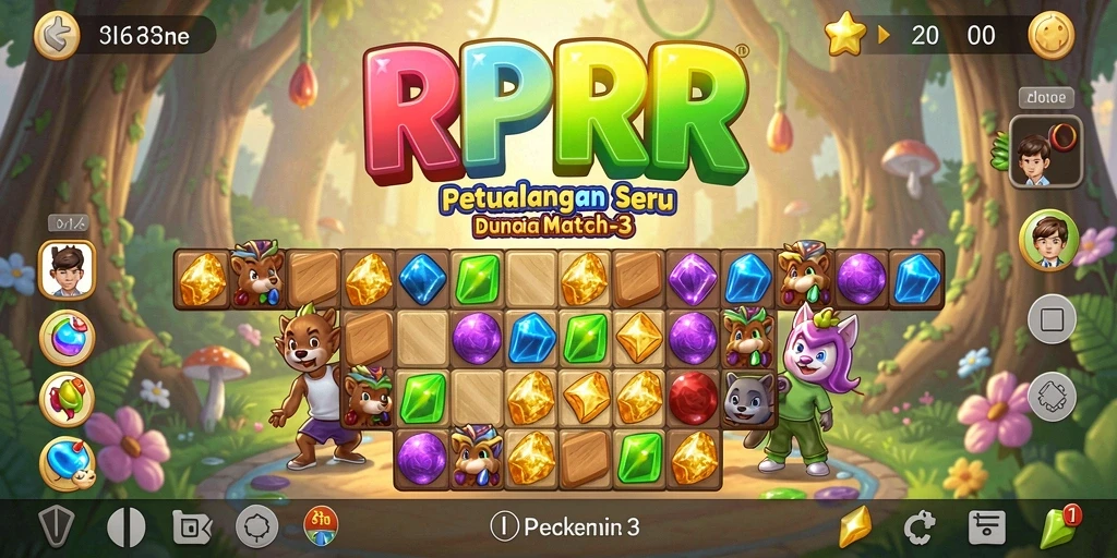 Tampilan gameplay RPRR yang penuh warna dan menarik.