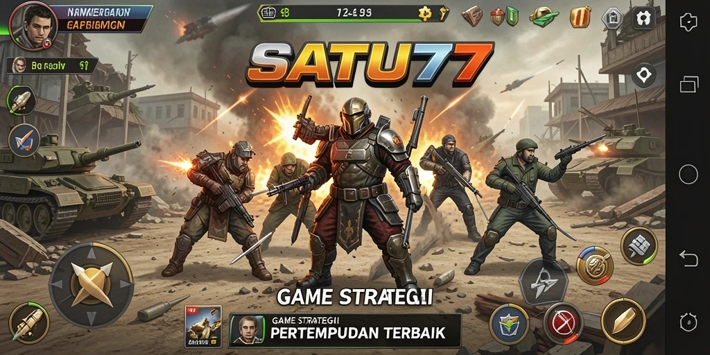 Tangkapan layar SATU77 menunjukkan pertempuran strategi yang mendebarkan.