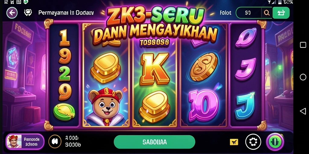Gameplay ZK3 menampilkan slot yang mengasyikkan dan penuh warna.